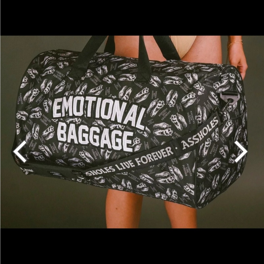 New Assholes Live Forever ALF Dino Skull Emotional Baggage Duffle Bag